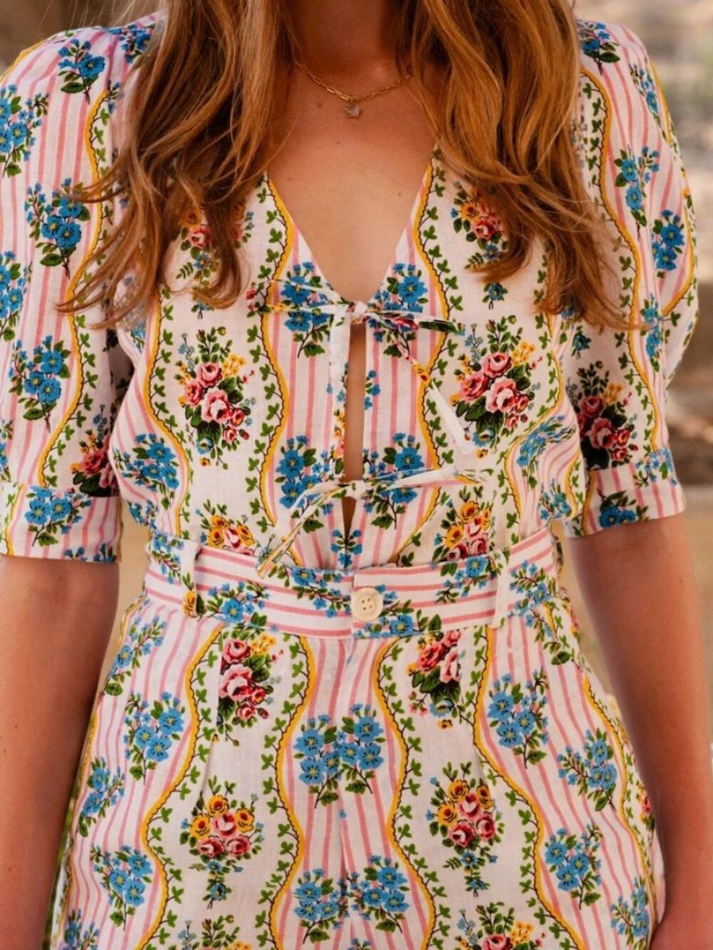 Pink City Prints Top